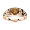 Image 1 : Natural 0.61 CTW Brown Diamond Solitaire Ring 14K Rose Gold