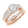 Image 2 : Natural 1.43 CTW Diamond Solitaire Ring 14K Rose Gold