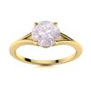 Image 1 : Natural 1.72 CTW Rose Quartz Solitaire Ring 18K Yellow Gold