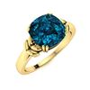 Image 2 : Natural 2.87 CTW Topaz Solitaire Ring 18K Yellow Gold