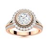 Image 1 : Natural 1.75 CTW Diamond Solitaire Ring 18K Rose Gold