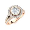 Image 2 : Natural 1.75 CTW Diamond Solitaire Ring 18K Rose Gold