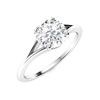 Image 2 : Natural 0.81 CTW Diamond Solitaire Ring 14K White Gold