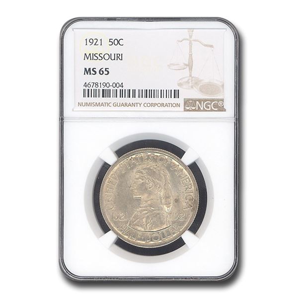 1921 Missouri Half Dollar Commem MS-65 NGC