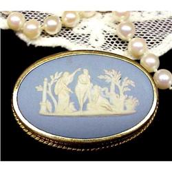 1967 Wedgwood Jasperware Brooch #1667827