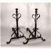 Image 1 : Pair of Andirons, Mission style #1667960