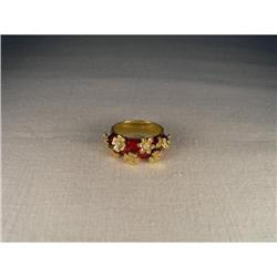 18K Gold Hidalgo Floral Butterfly Diamond Band #1668207