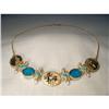 Image 1 : 14K Etruscan Turquoise Pearl Intaglio Necklace #1668228