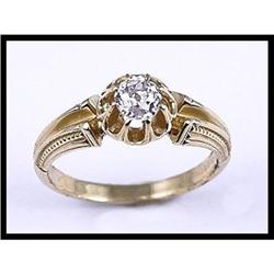 Stunning 14K Yellow Gold Diamond Ring #1681582