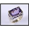 Image 1 : Gorgeous 14K Yellow Gold Amethyst and Diamond #1681595