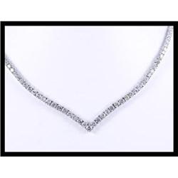 Sparkling 18k White Gold Diamond Necklace #1681602