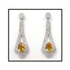 Image 1 : 18K WHITE GOLD DANGLE EARRINGS DIAMONDS #1681617