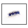 Image 1 : Fine Color Sapphires Diamond 18K Ring(was $800)#1681687