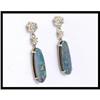 Image 1 : 14K Yellow Gold Opal Earrings #1681716