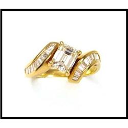 Emerald Cut Diamond Designer Ring(was $6800) #1682160