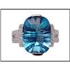 Image 1 : FINE AQUAMARINE COLOR TOPAZ RING WAS $1100.00 #1682178