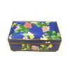 Image 1 : Antique Chinese Cloisonné Box Blue Enamel #1682272