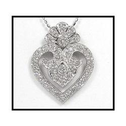 SPECTACULAR PLATINUM DIAMOND PENDANT(was $1700)#1695861