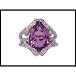 WORLD CLASS AMETHYST DIAMOND RING WAS $1750.00 #1695863