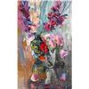 Image 1 : "Roses and gladioluses" in impressionism style #1696002