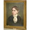 Image 1 : 19c PORTRAIT OF AMERICAN LADY MARVELOUS OIL #1696059