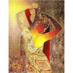 DANCING LADY  EXQUISITE ORIGINAL OIL PAINTING #1696063
