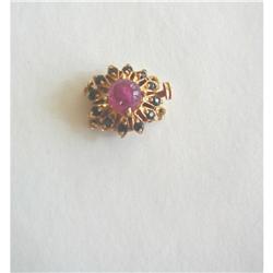 VINTAGE NECKLACE CLASP/14K/SAPPHIRE/TOUR. #1696225