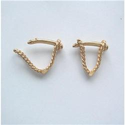 VINTAGE 14K Y GOLD "EROTIC" CUFFLINKS #1696234