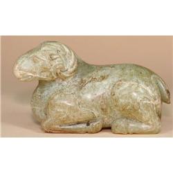 Jade Resting Ram, Paper Weight #1696251