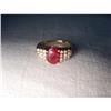 Image 1 : Estate 14K YG Gold Ruby Diamond Cascade Ring #1696366