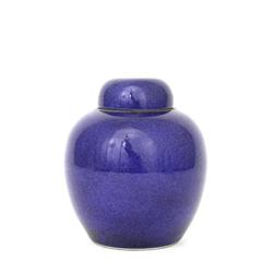 Old Chinese Cobalt Blue Porcelain Tea Caddy  #1696400