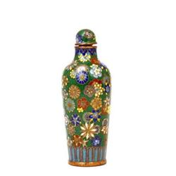 Chinese Enamel Cloisonne Snuff Bottle Mk #1696438