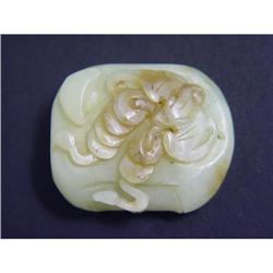 Chinese carved Celadon jade  Pendant #1696496