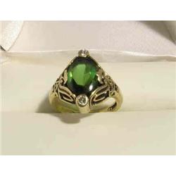 Tourmaline Ring Art Nouveau 1880-1920. #1696556