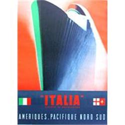 ITALIA Poster, Original by Patrone, 1948 #1696595