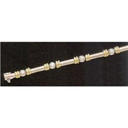 0.85 carat DIAMOND BRACELET link tennis link #1696601