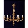 Image 1 : FRENCH BAROQUE GILT WOOD CHANDELIER #1710620