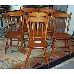 Set of 6 arrow-back Windsor chairs, ca. 1810 #1710689