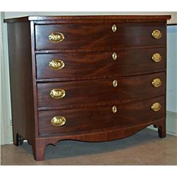 Mahogany Hepplewhite bowfront chest, American #1710690