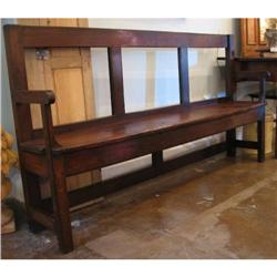 18th Century Solid Oak Bench #1710706