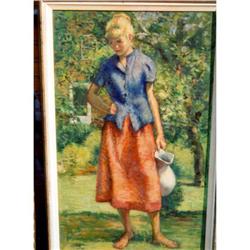 William Schultz, Standing Woman, Oil Painting #1710835