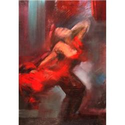 Bob Helata, Oil Painting, Dancing Woman #1710841