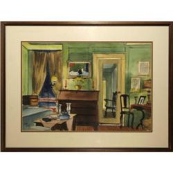 Joseph Barber Interior, Pastel Drawing #1710843
