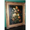 Image 1 : Antique Floral Slill Life Oil on Board #1710994