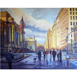 Michele Byrne, Off to the Met, Oil on Canvas #1711370
