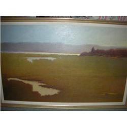 Tony Mirgaglia Painting Marsh Landscape #1711385