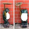 19c Folk Art Frog Carved Wooden Wood Statue #1711431