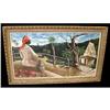 Gourgue b. 1930 Haitian Oil Painting Latin Amer#1711445