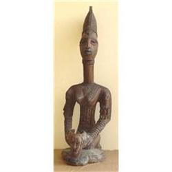 Yoruba Female Figure African Carved Sculpture #1711475