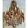 Image 1 : 12L  MINT  Chandelier bronze and crystal #1711563